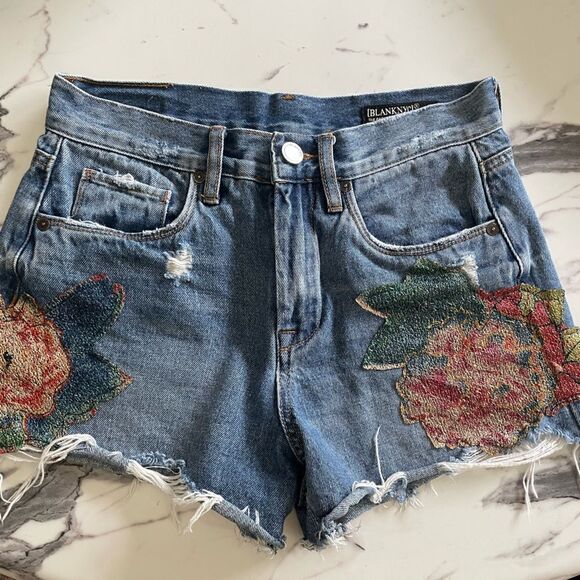 Blank NYC The Barrow Vintage High Rise Denim Shorts - Picture 1 of 3